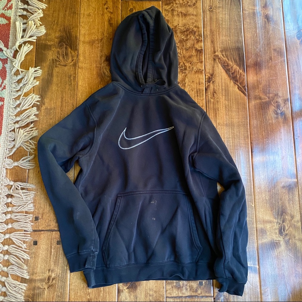 Black Nike Stitch Hoodie